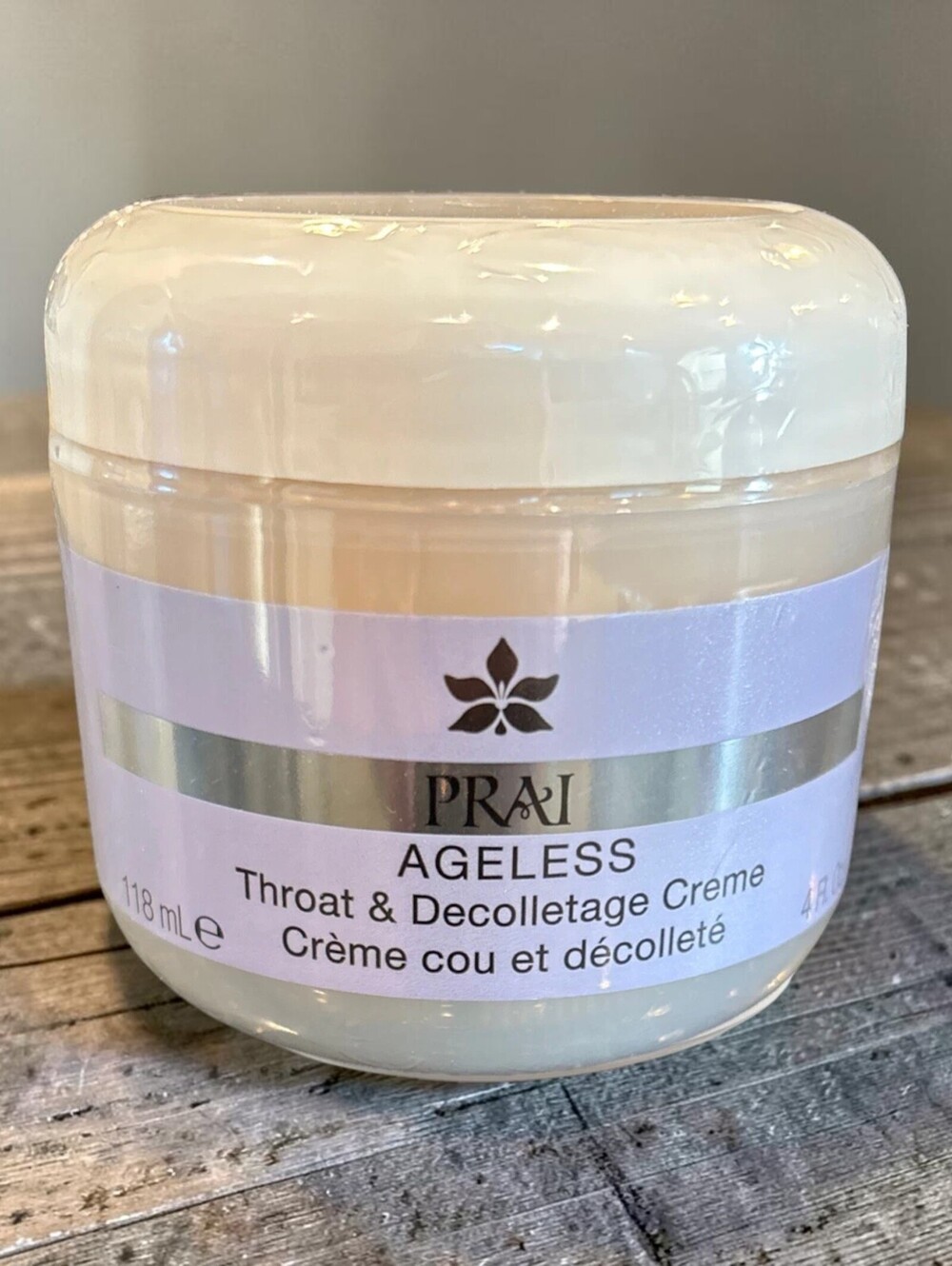 New Sealed Prai Ageless Throat & Decolletage Creme 4 oz